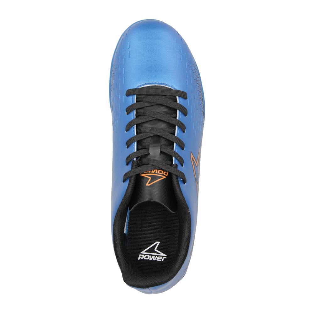 Zapatilla Fútbol Niño Power Punt Thunder Azul image number 4.0