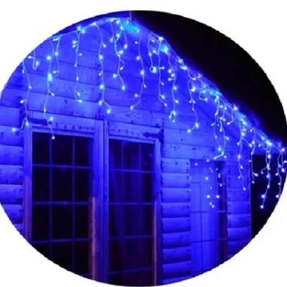 Cascada De Luces Led 240 Luces Azul Pascua Eventos 2022-71 image number 1.0