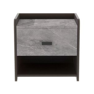 Velador Marmol Mdf Gris