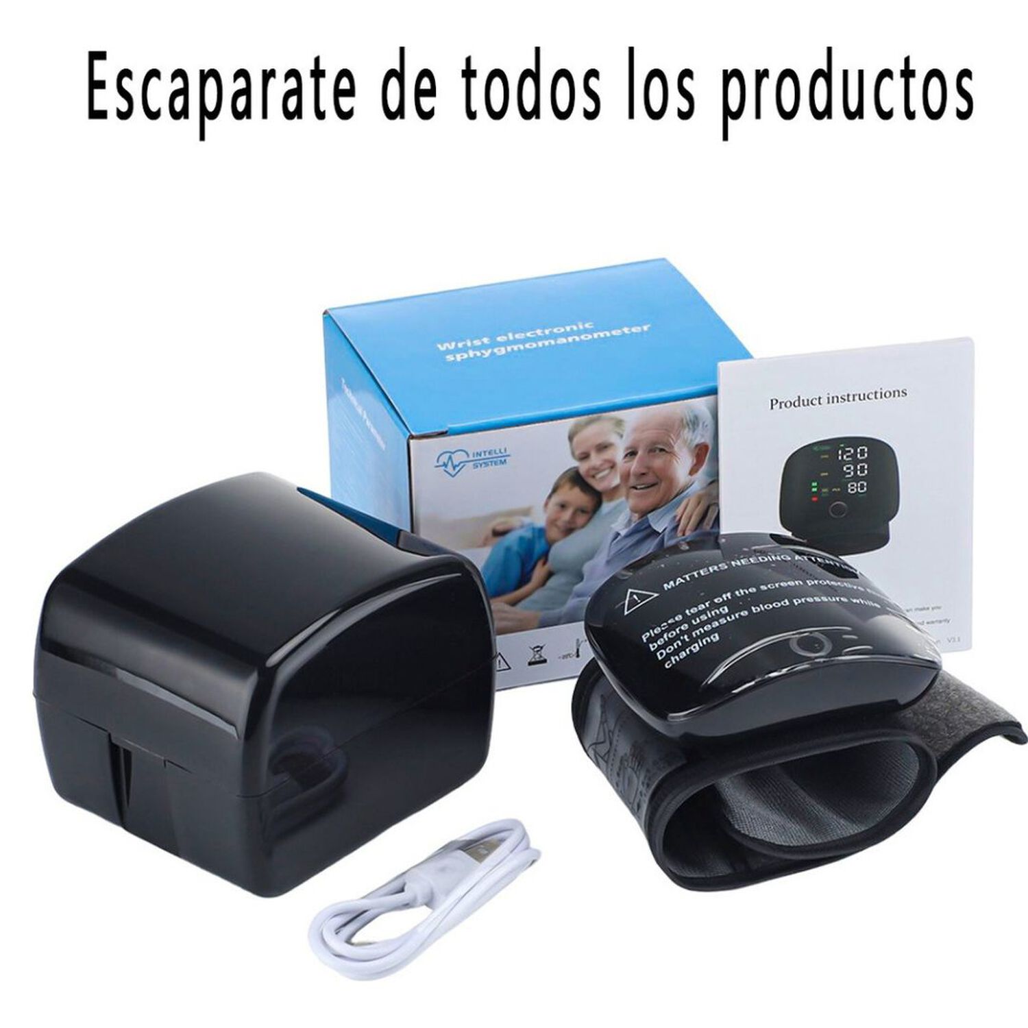 Monitor De Presi&oacute;n Arterial De Mu&ntilde;eca Usb Con Voz Recargable image number 5.0