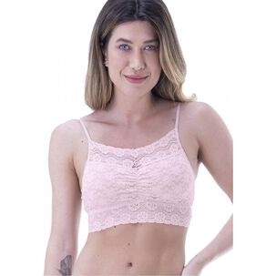 Top Encaje Recogido Palo Rosa 2rios