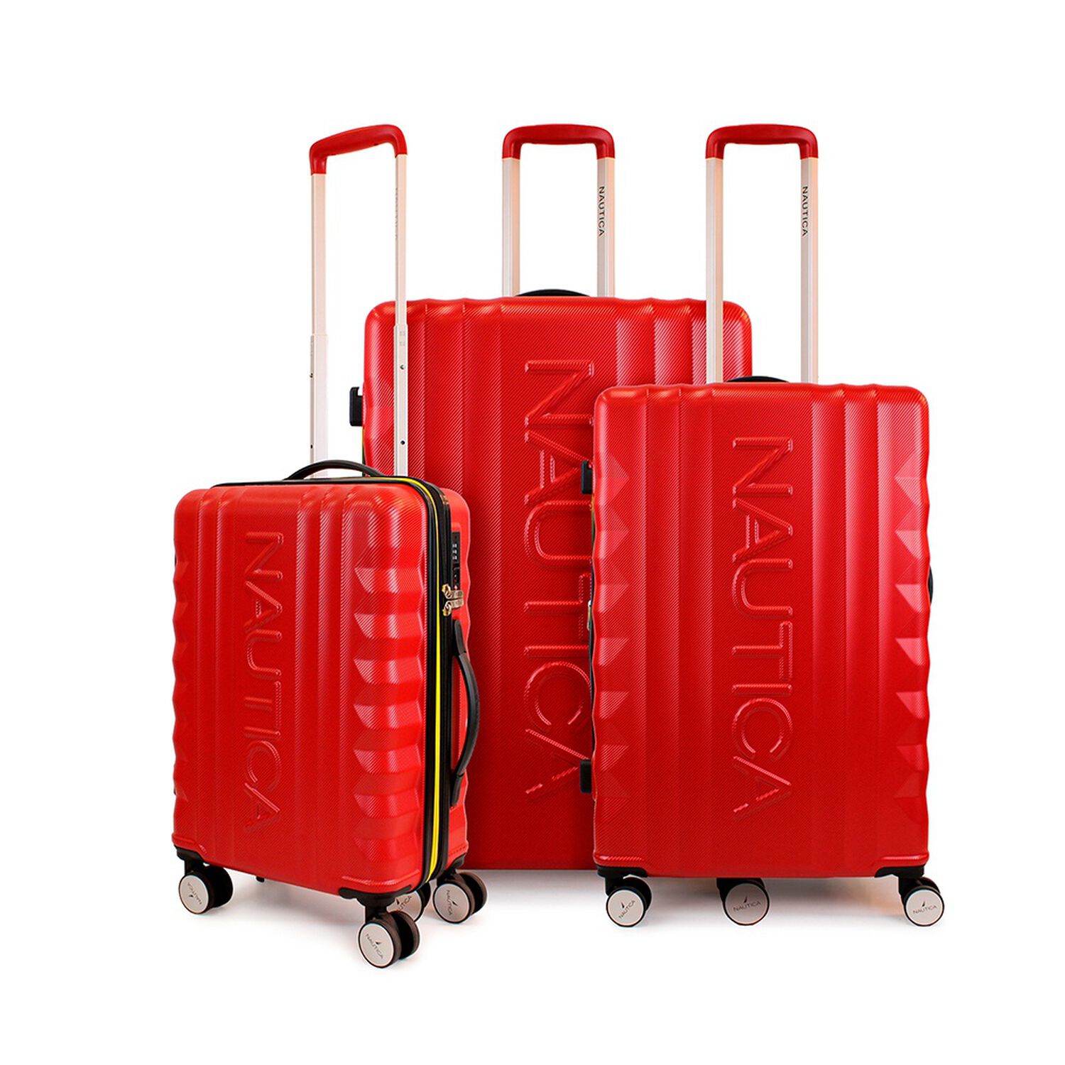 Set De 3 Maletas S+m+l Nautica Polonia Roja image number 0.0