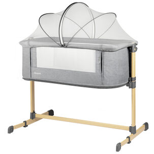 Cuna Colecho Aura Grey + Colch&oacute;n