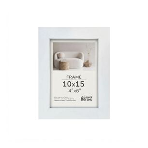Pack 2 Marco Para Fotos Blanco 10x15 Cm Con Soporte De Mesa