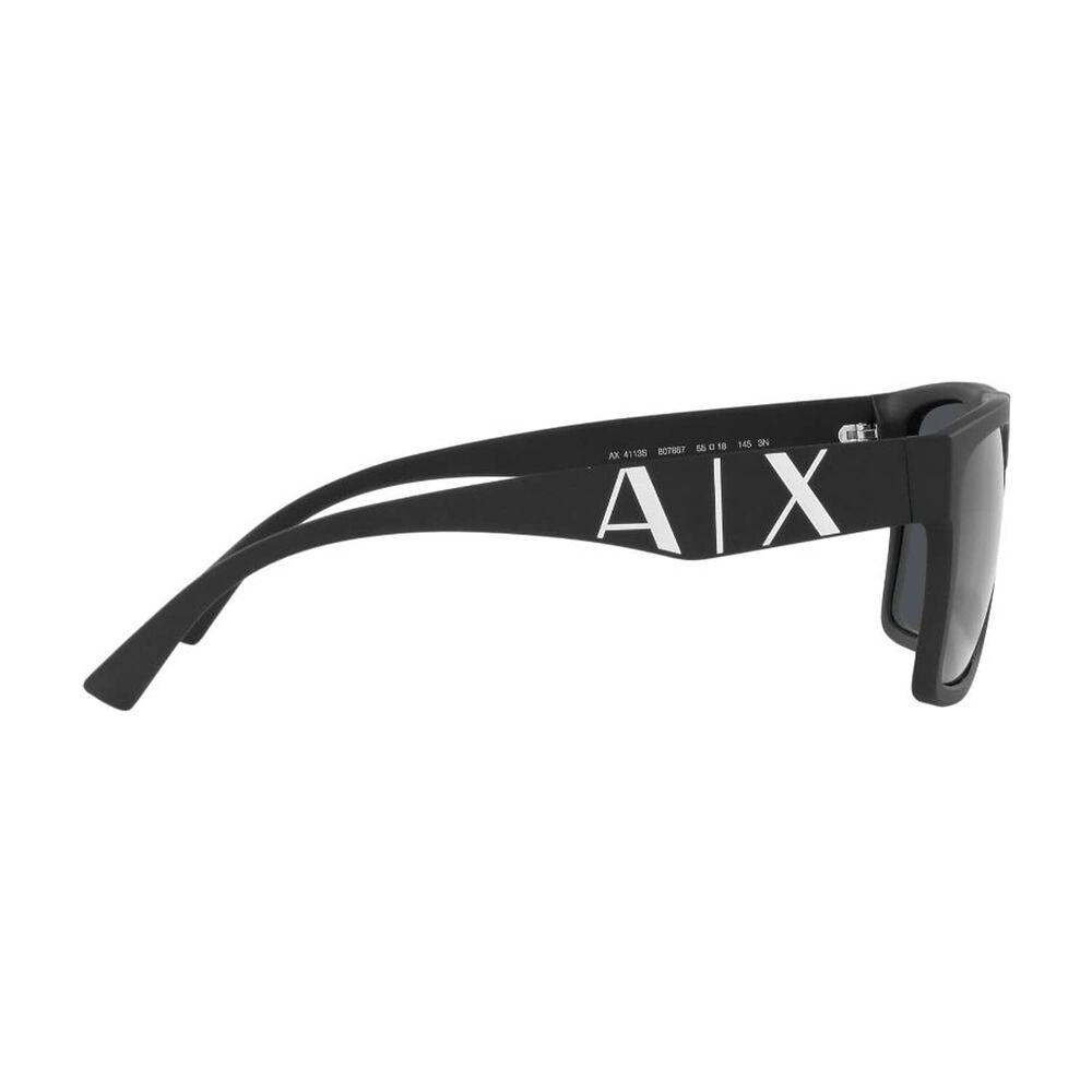 Lentes De Sol Matte Black Sustentable Armani Exchange image number 9.0