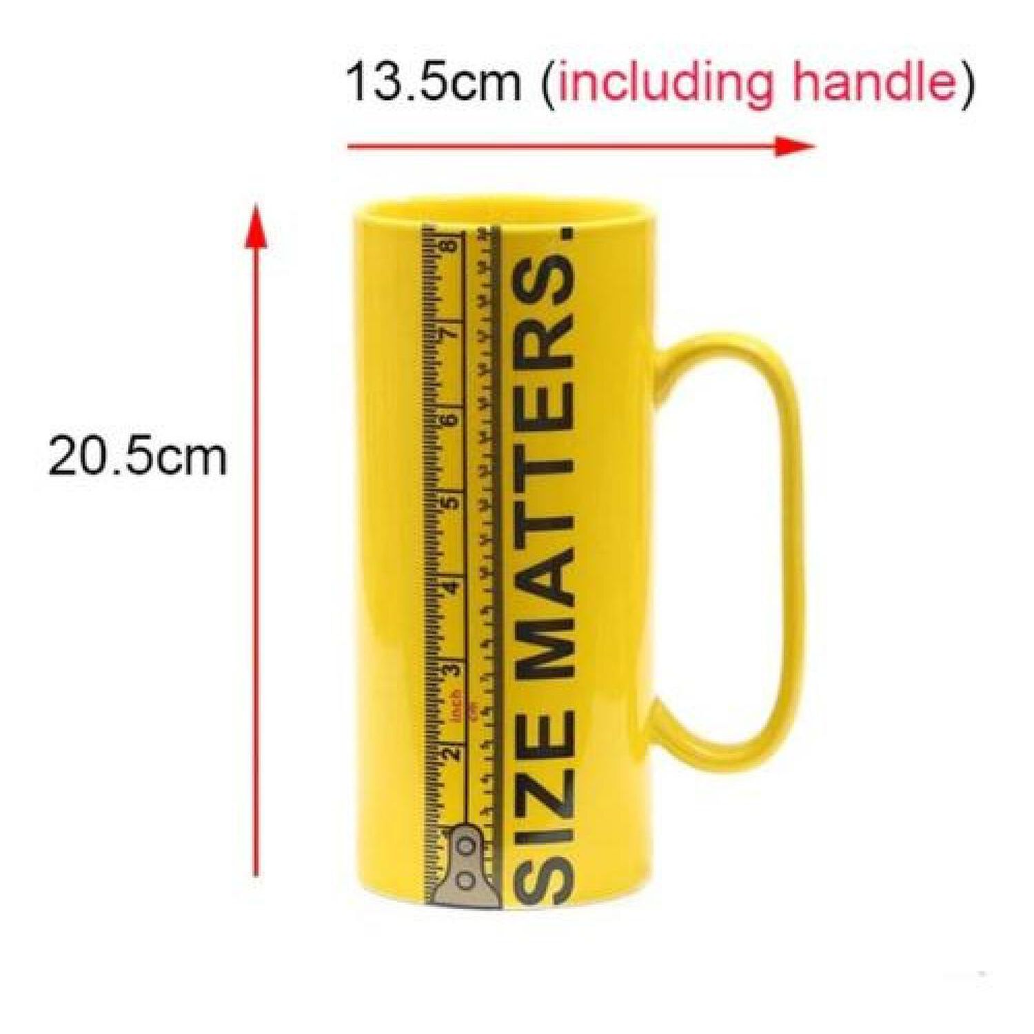 Taza Taz&oacute;n Mug Xl Gigante Size Matters El Tama&ntilde;o Importa image number 3.0
