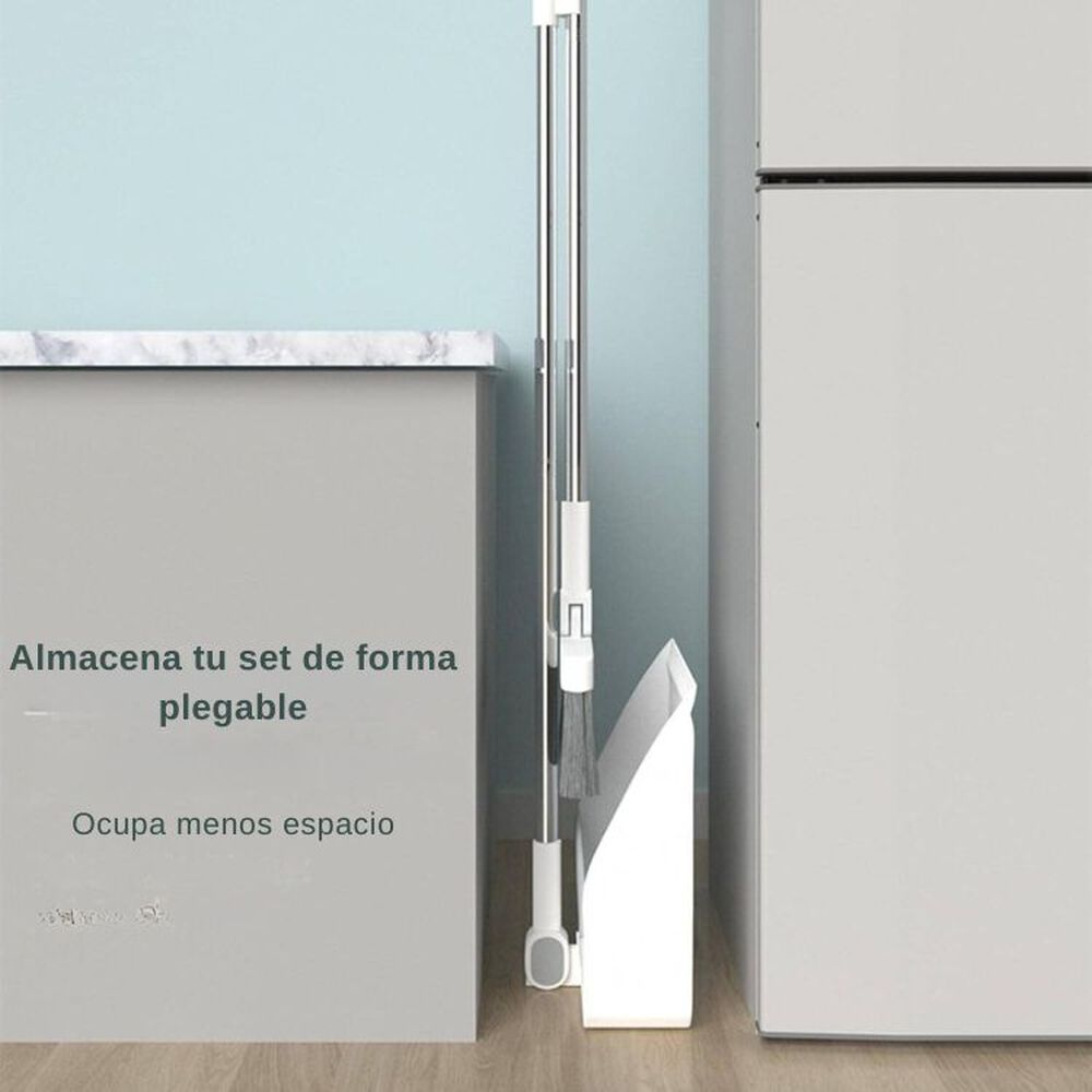 Set Escoba Y Pala Con Dientes Plegable Gira 180 Grados image number 5.0