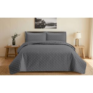 Quilt Andes Liso Gris 2 Plazas