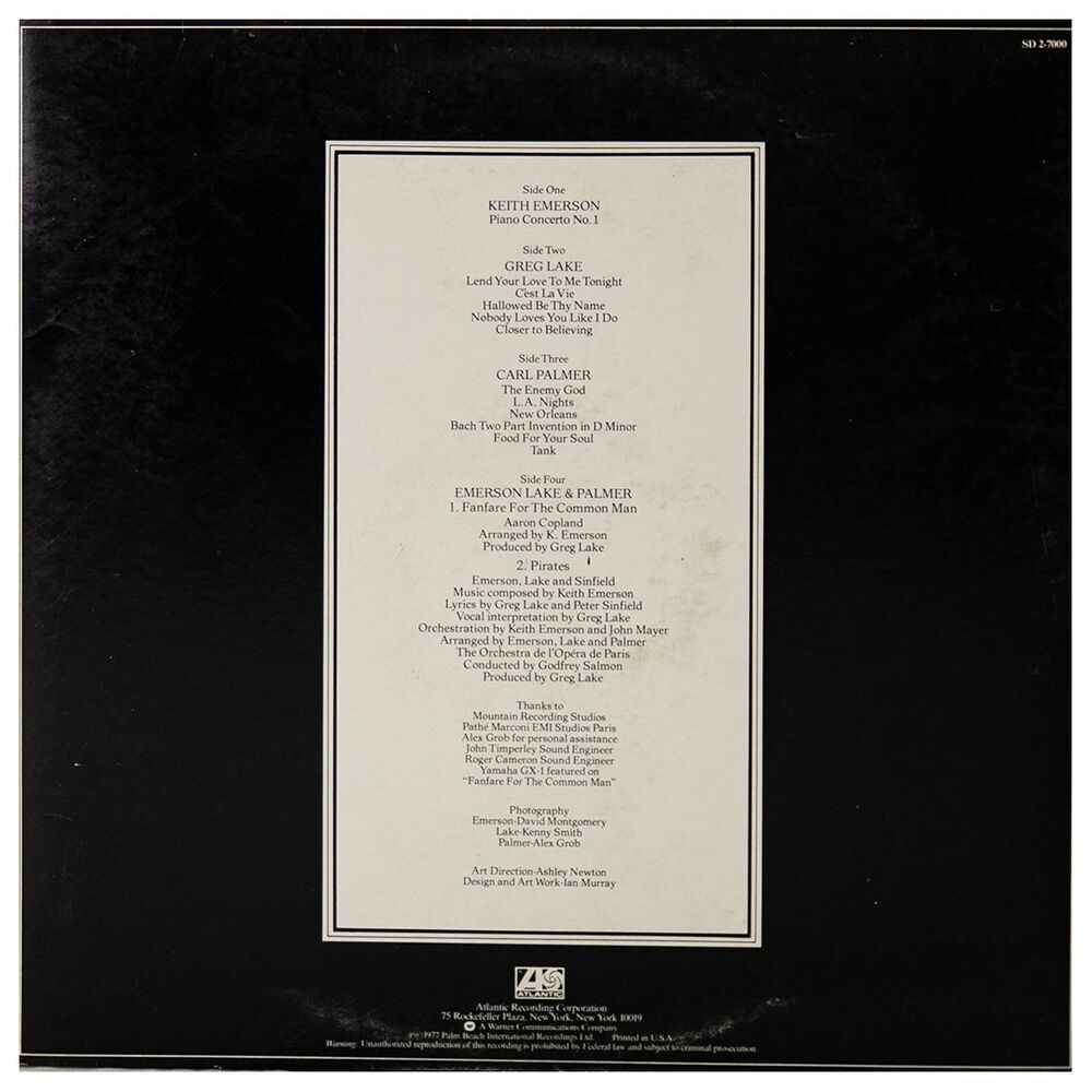Emerson, Lake & Palmer - Works (2lp) | Vinilo Usado image number 1.0
