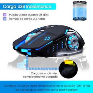 Mouse Gamer Inal&aacute;mbrico Silencioso