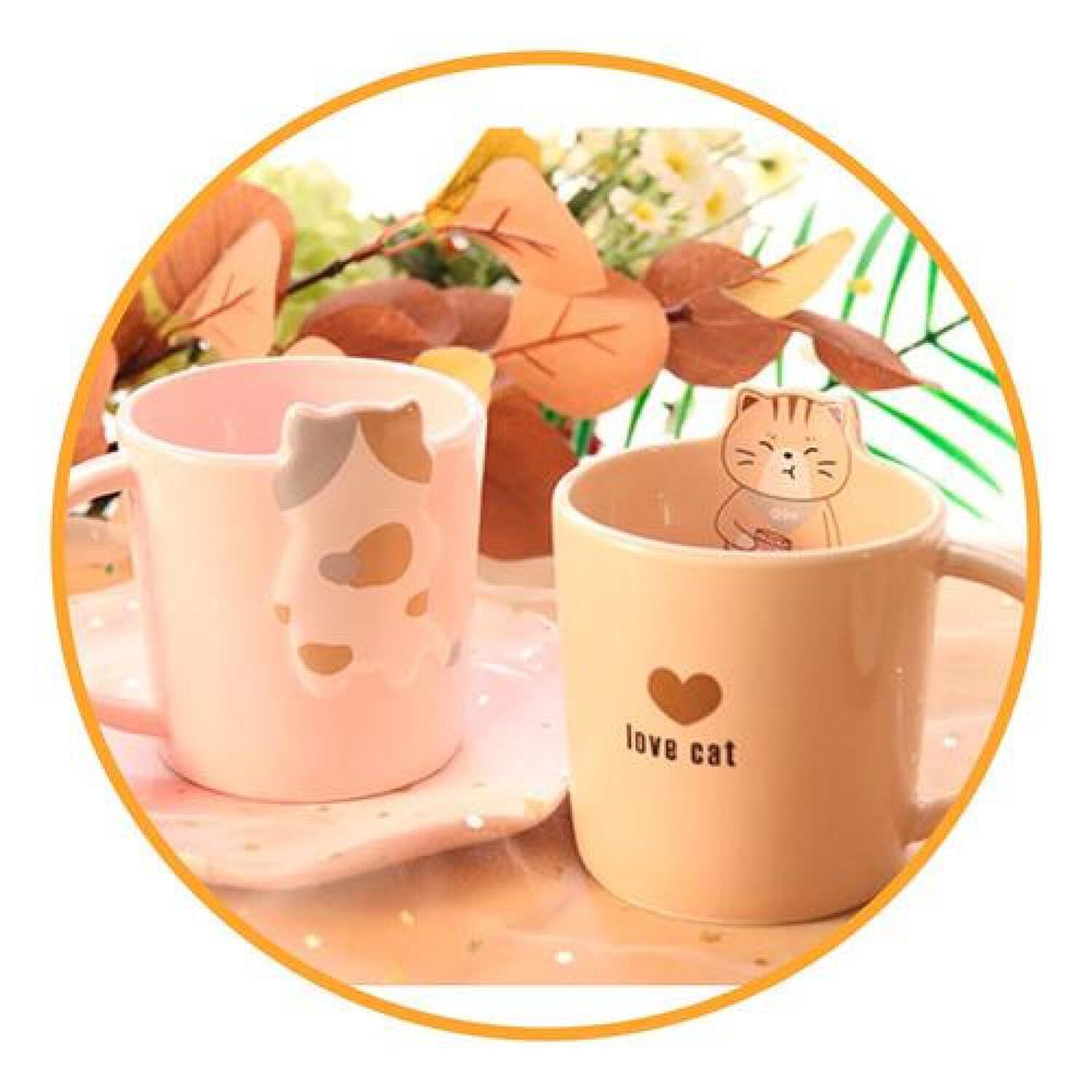 Taza Cer&aacute;mica Gatito Love Cat Kawaii image number 3.0