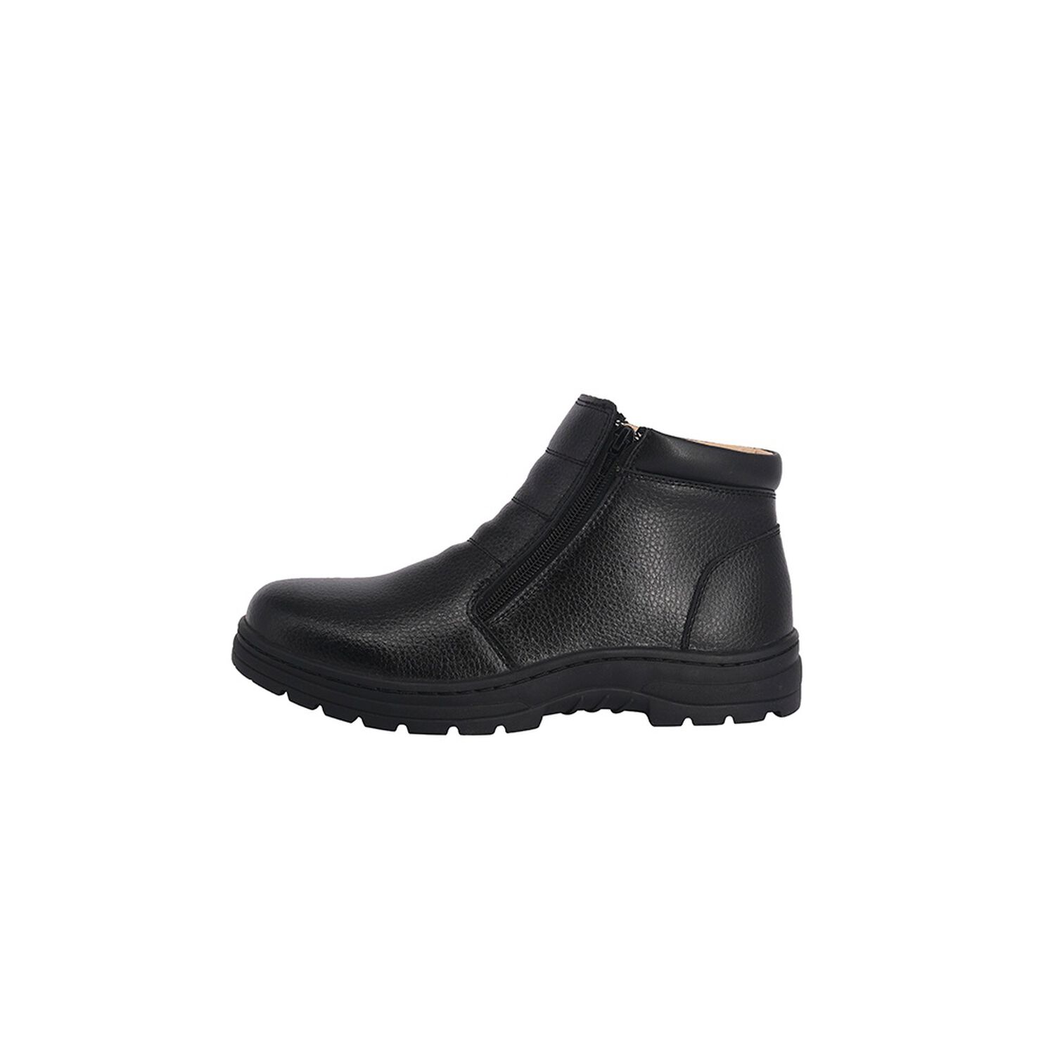 Botin De Cuero Con Chiporro Aegir Negro London Adixt image number 1.0
