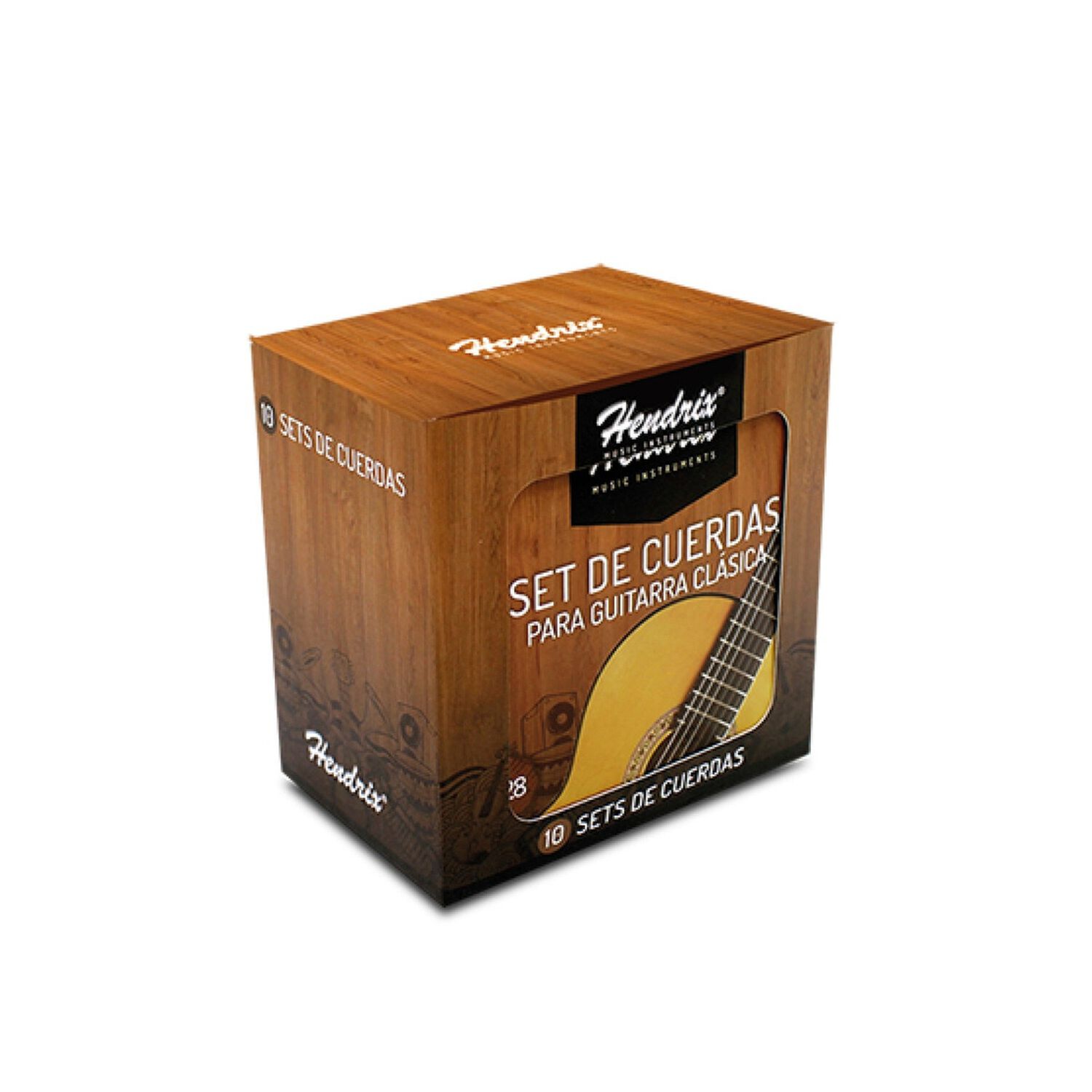 Cuerda De Guitarra Clasica Hendrix Nylon Cristal 0.28 Hx0037 image number 5.0