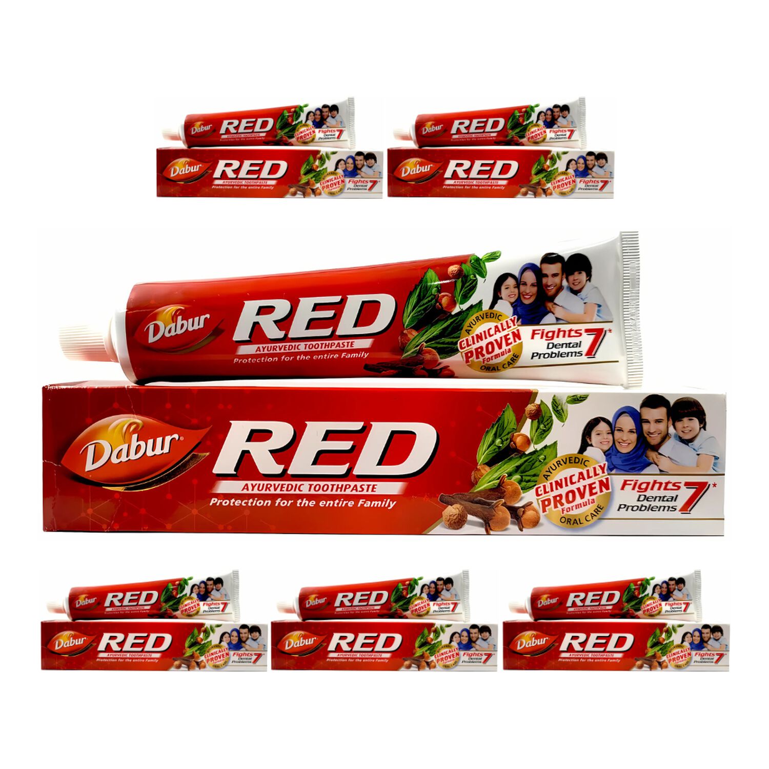 Pack 6 Uds Pasta Dental Dabur Red 200gr image number 0.0