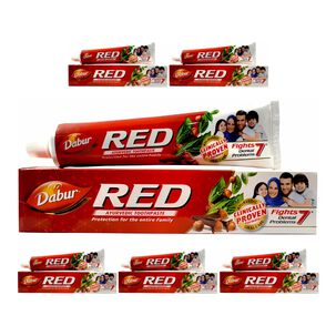 Pack 6 Uds Pasta Dental Dabur Red 200gr