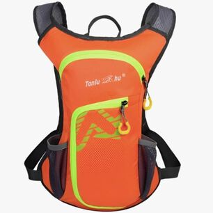 Mochila Outdoor Trekking Running + Bolda De Agua Naranja