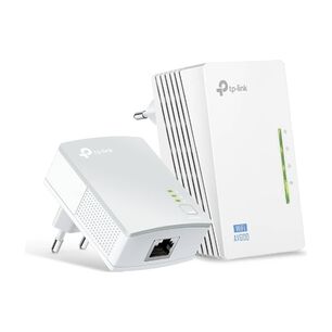 Kit Extensor Powerline Wifi Av600 Tp-link Tl-wpa4220kit, Hasta 600 Mbps, 2x Ethernet 10/100 Mbps