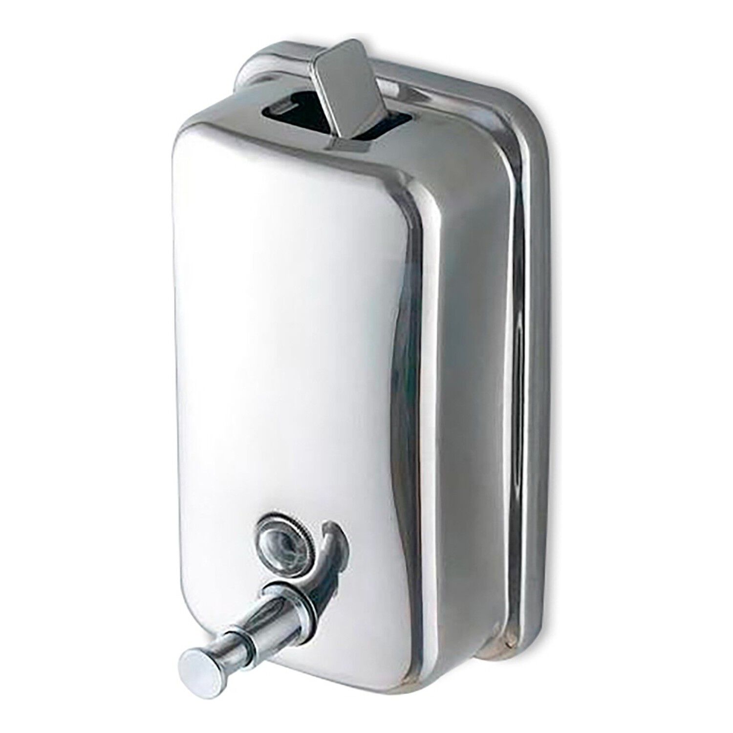 Dispensador Jab&oacute;n L&iacute;quido Acero Inoxidable 500ml Plateado image number 1.0