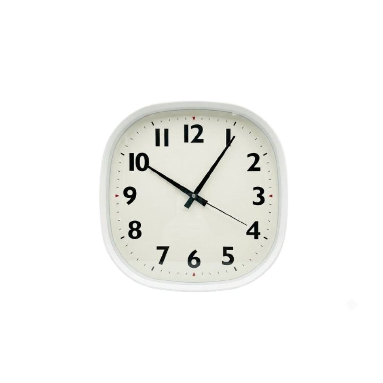 Reloj De Pared Mural Minimalista Cuadrado Anal&oacute;gico Blanco image number 0.0