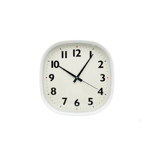 Reloj De Pared Mural Minimalista Cuadrado Anal&oacute;gico Blanco