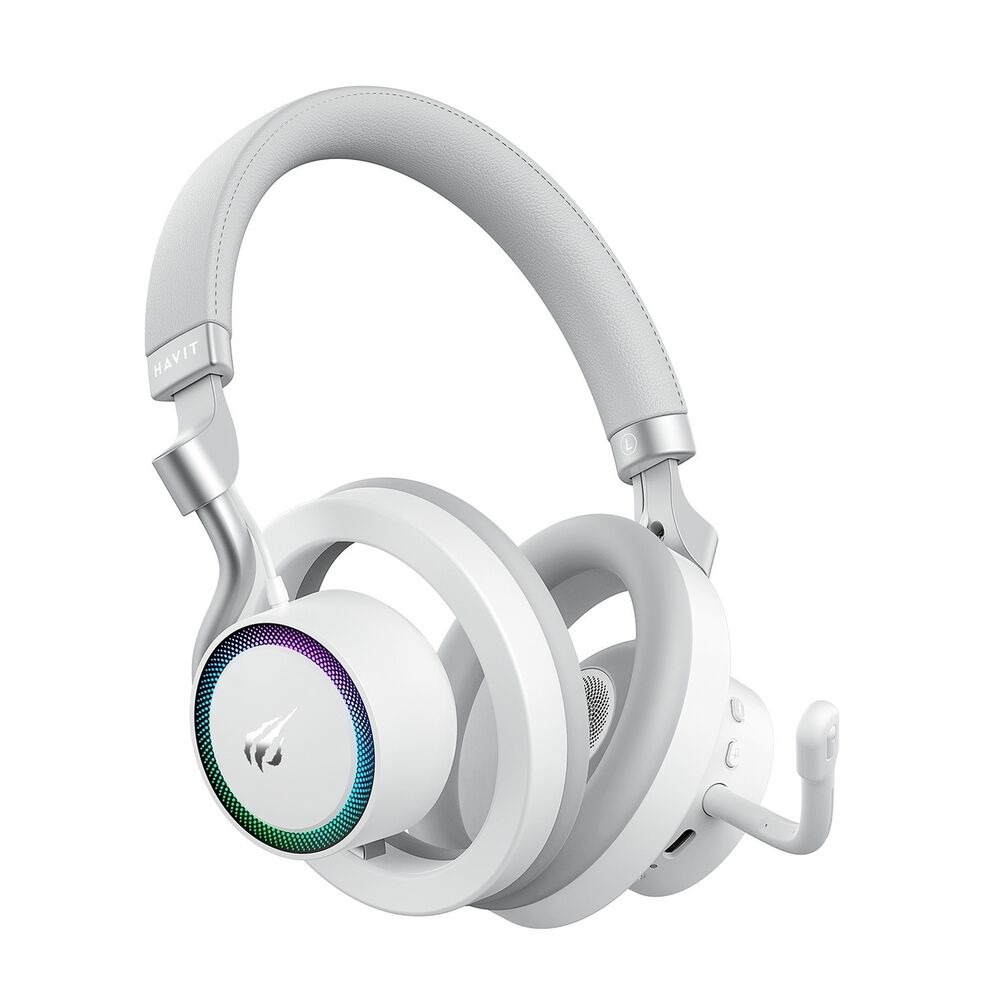Aud&iacute;fonos Gamer Bluetooth Micr&oacute;fono Fuxi-h8w Blanco Havit image number 4.0