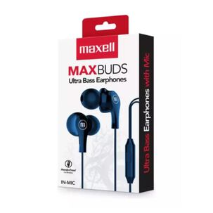 Audifonos Manos Libres Jack 3.5mm Inear Azul Max Buds Maxell