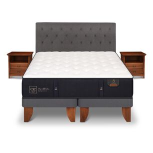 Cama Europea Cic Premium / King / Base Dividida + Set De Maderas