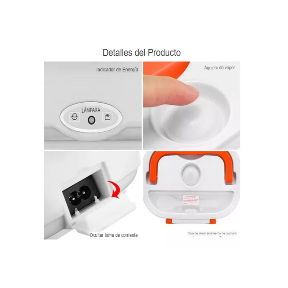 Lonchera El&eacute;ctrica Calentadora Comida Port&aacute;til Termo Segura image number 5.0