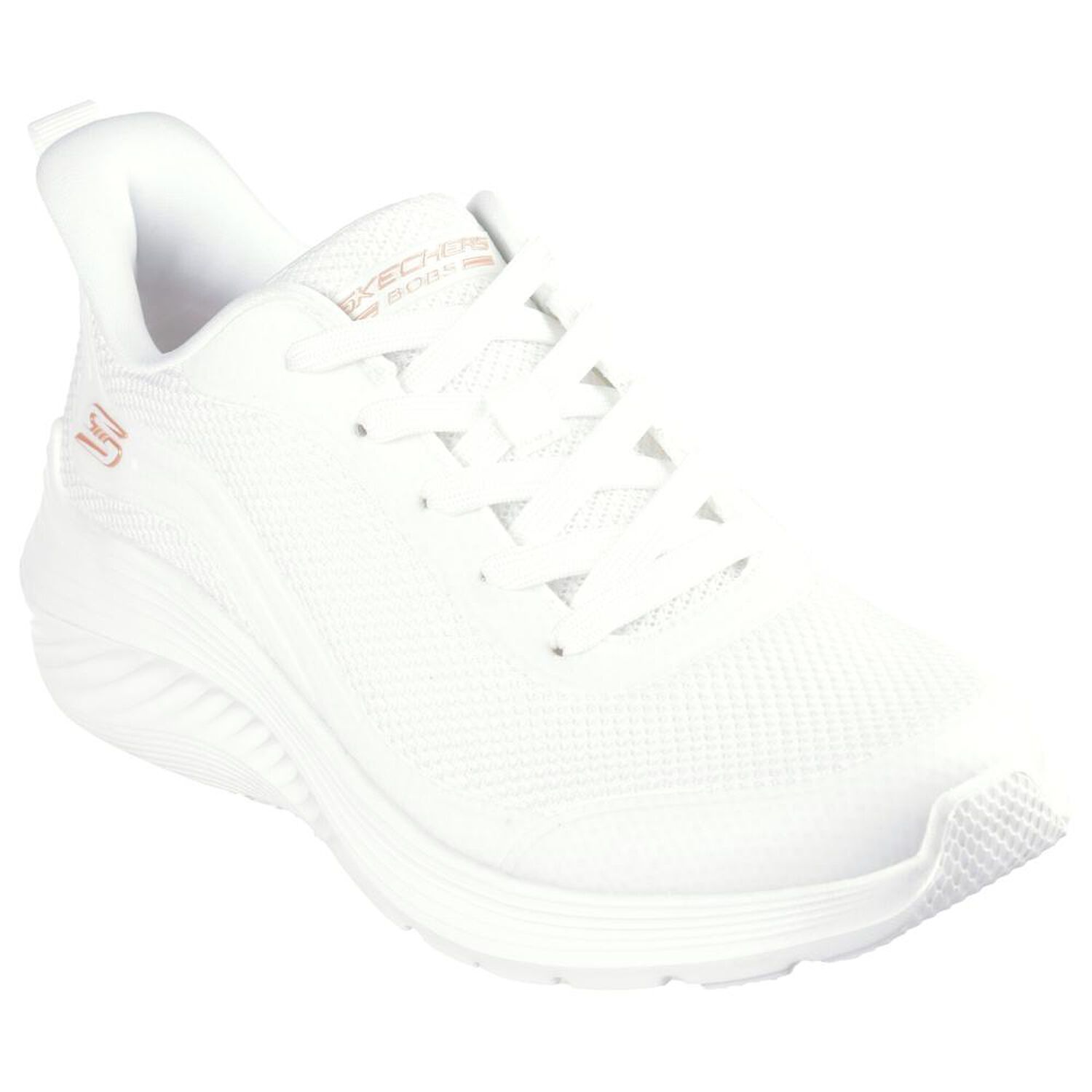Zapatilla Urbana Mujer Skechers Bobs Squad Waves Blanco image number 0.0