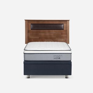 Cama Baúl Rosen Indie / 1.5 Plazas / Base Normal + Respaldo Ferrara