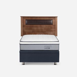 Cama Ba&uacute;l Rosen Indie / 1.5 Plazas / Base Normal + Respaldo Ferrara