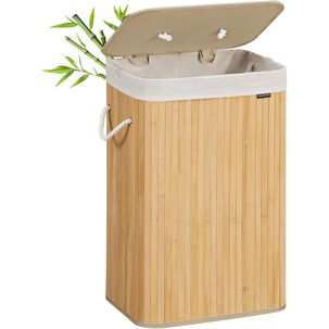 Canasto Ropa Songmics 72l Plegable Con Bolsa Lavable