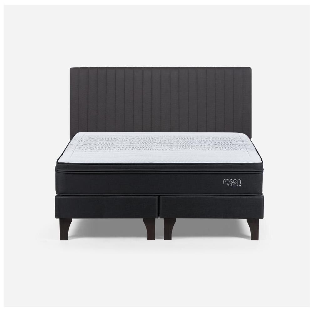 Cama Europea Rosen Tempo / 2 Plazas / Base Dividida + Respaldo image number 0.0