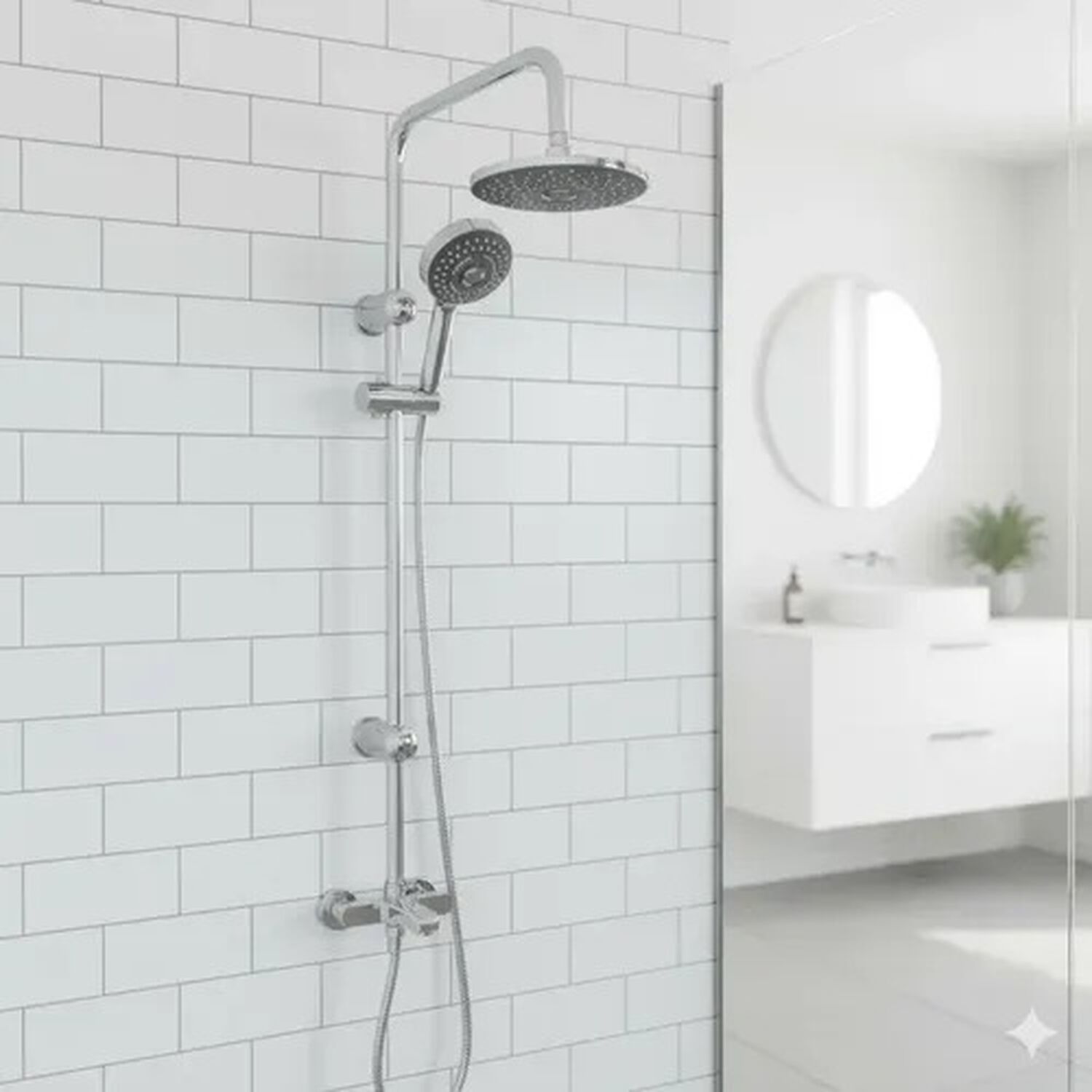 Columna Ducha Simple Acero Inoxidable Taumm Cromada image number 0.0