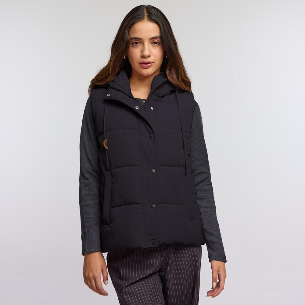 Parka Regular Sin Mangas Cuello Alto Con Capucha Mujer Freedom image number 0.0