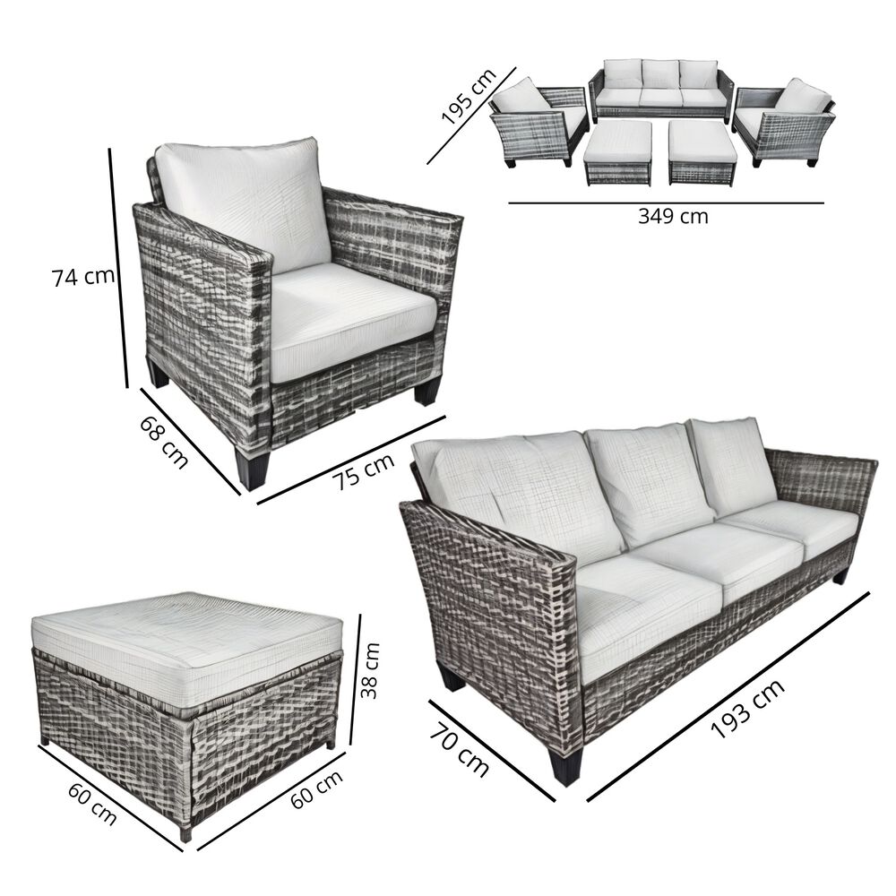 Juego Living Terraza Emilia 7 Personas image number 7.0