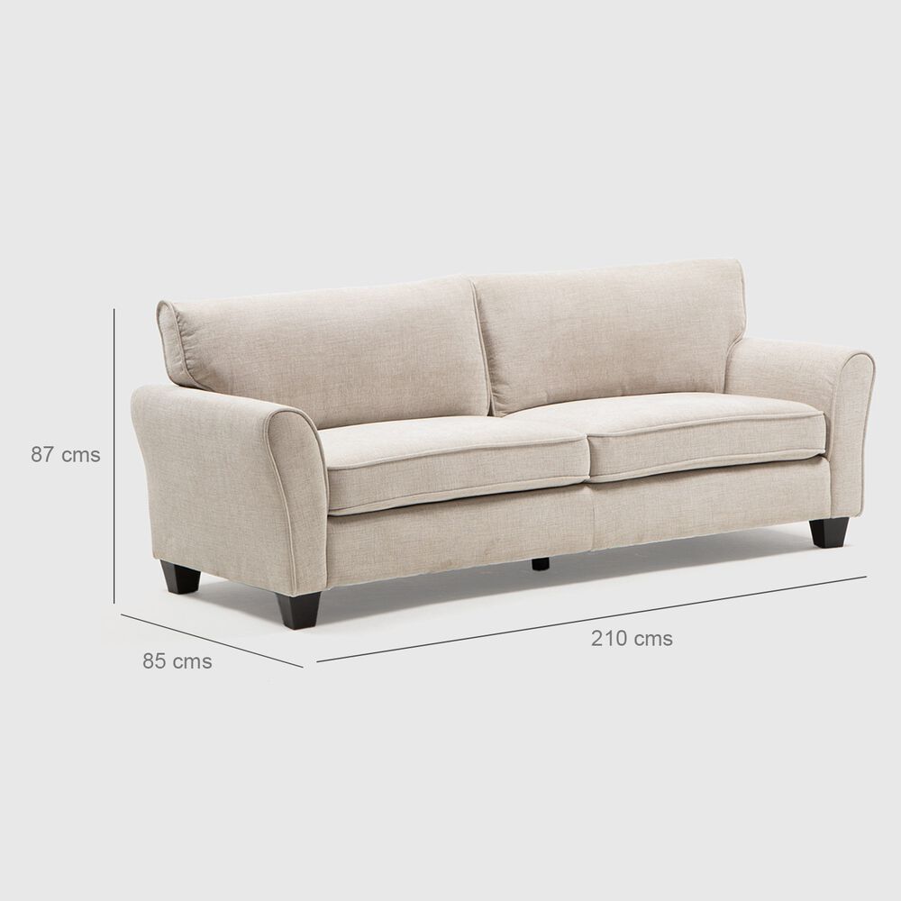 Sof&aacute; 3 Cuerpos Moderno Elegante New Charlotte Km2500s image number 3.0