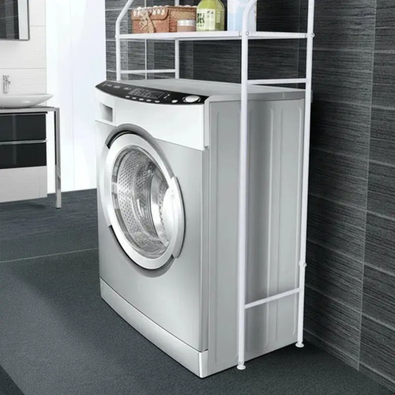Estante Repisa Organizador De Ba&ntilde;o Color Blanco image number 3.0