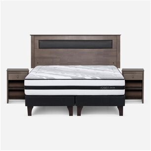 Cama Europea Rosen Driven / 2 Plazas / Base Dividida + Set De Maderas