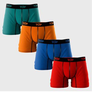 Pack X4 Boxer Top Algod&oacute;n Color