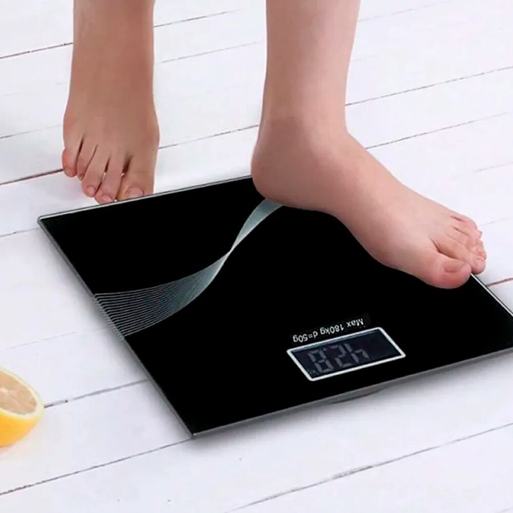 Báscula Digital Ultradelgado Vidrio Templado Pantalla Lcd 180kg image number 2.0