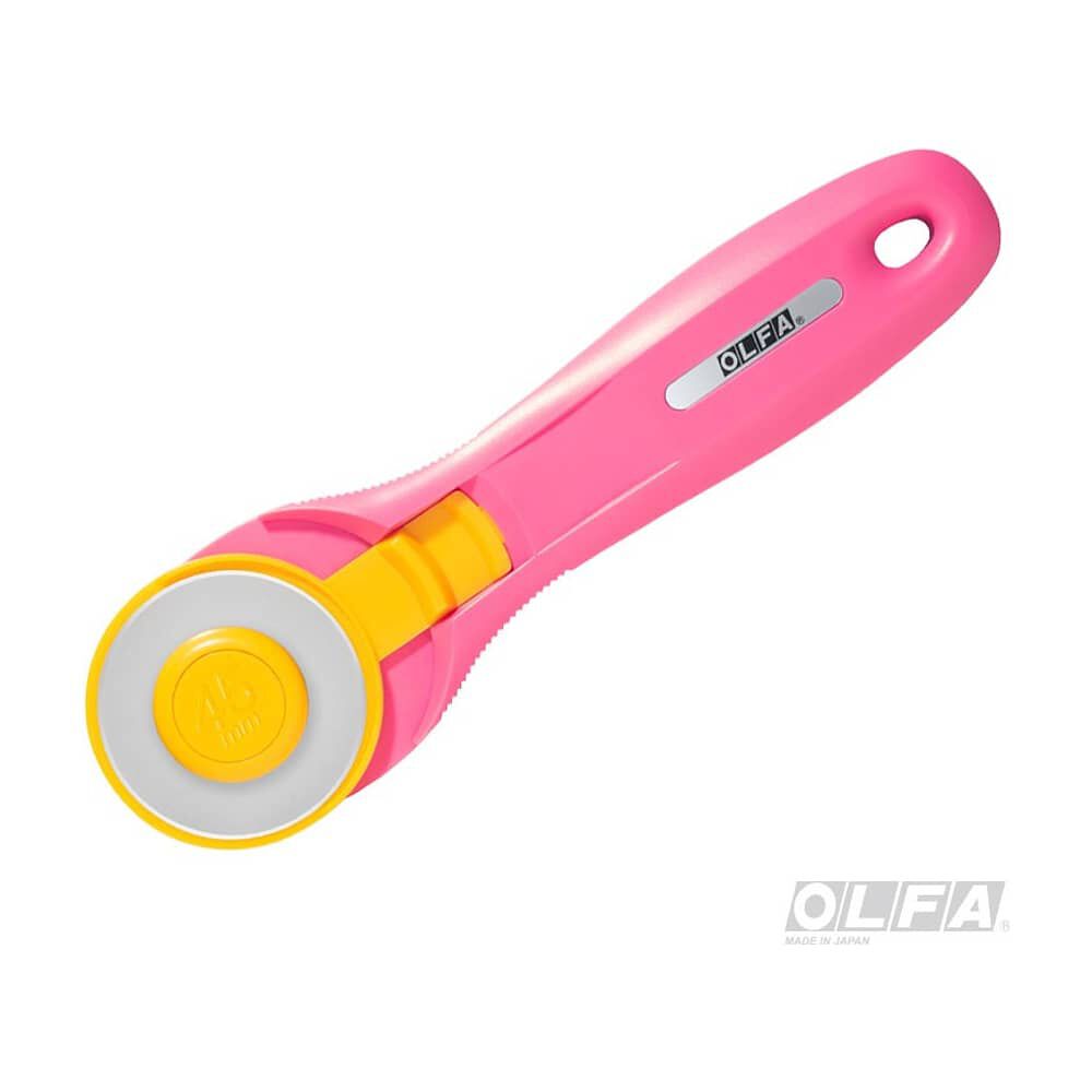 Cuchillo Olfa Rotativo Para Tela 45 Mm Rosado image number 0.0