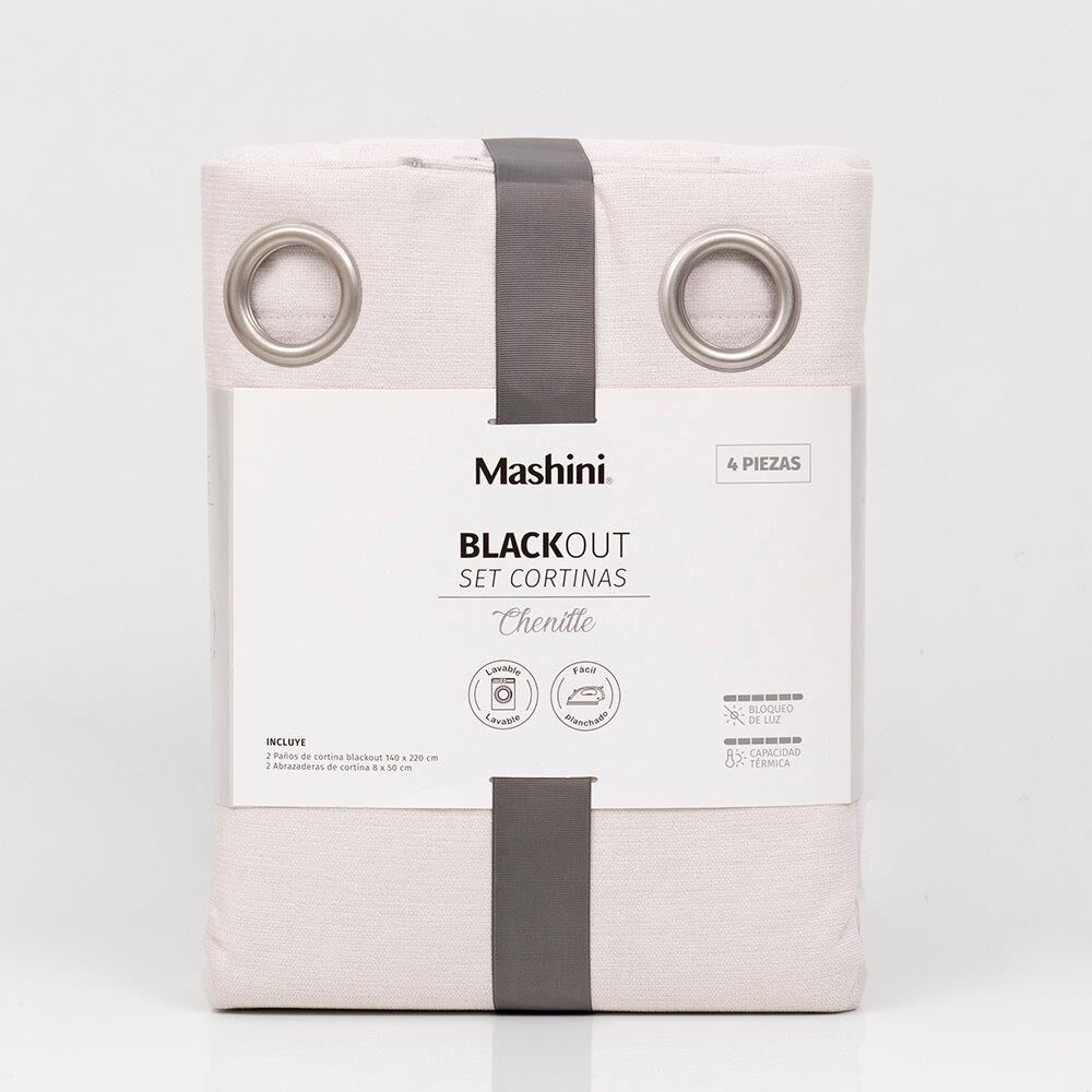 Set Cort. Blackout Arg 140x220 Cms Crudo image number 2.0