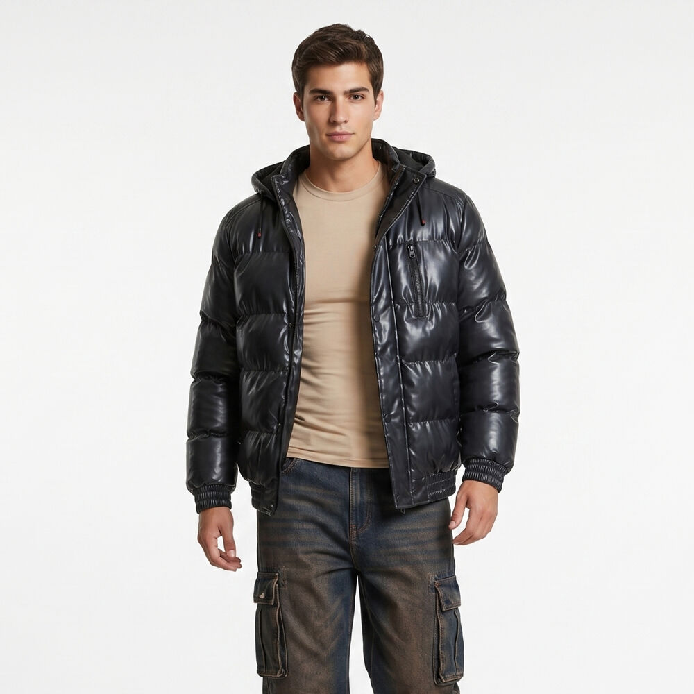 Chaqueta Parca Acolchada Impermeable Hombre image number 0.0
