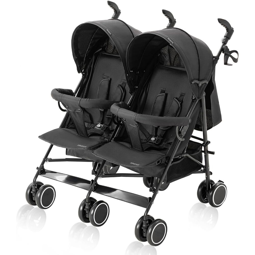 Coche Paragua Doble Twin Dark Grey image number 2.0