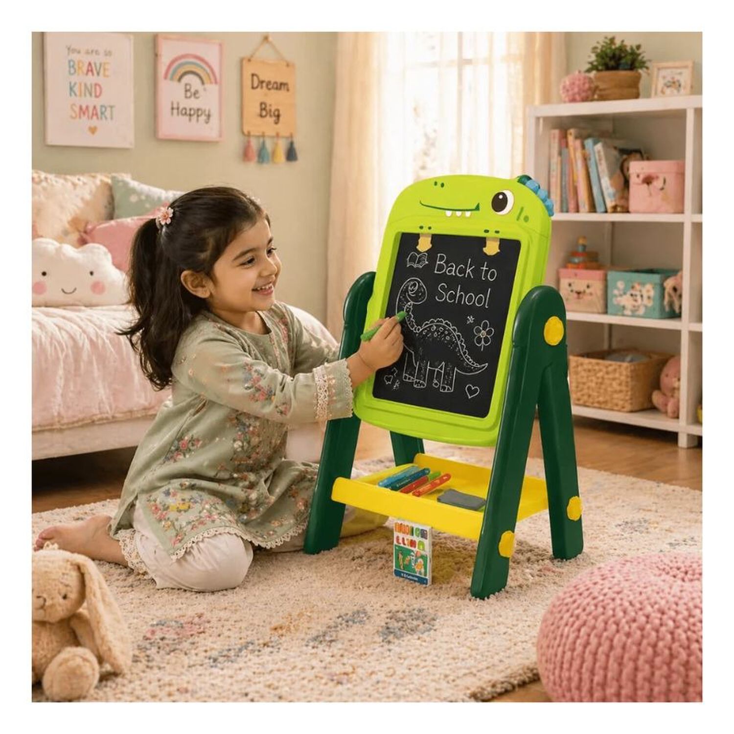 Pizarra Atril Infantil Doble Cara Did&aacute;ctica 24pcs image number 3.0