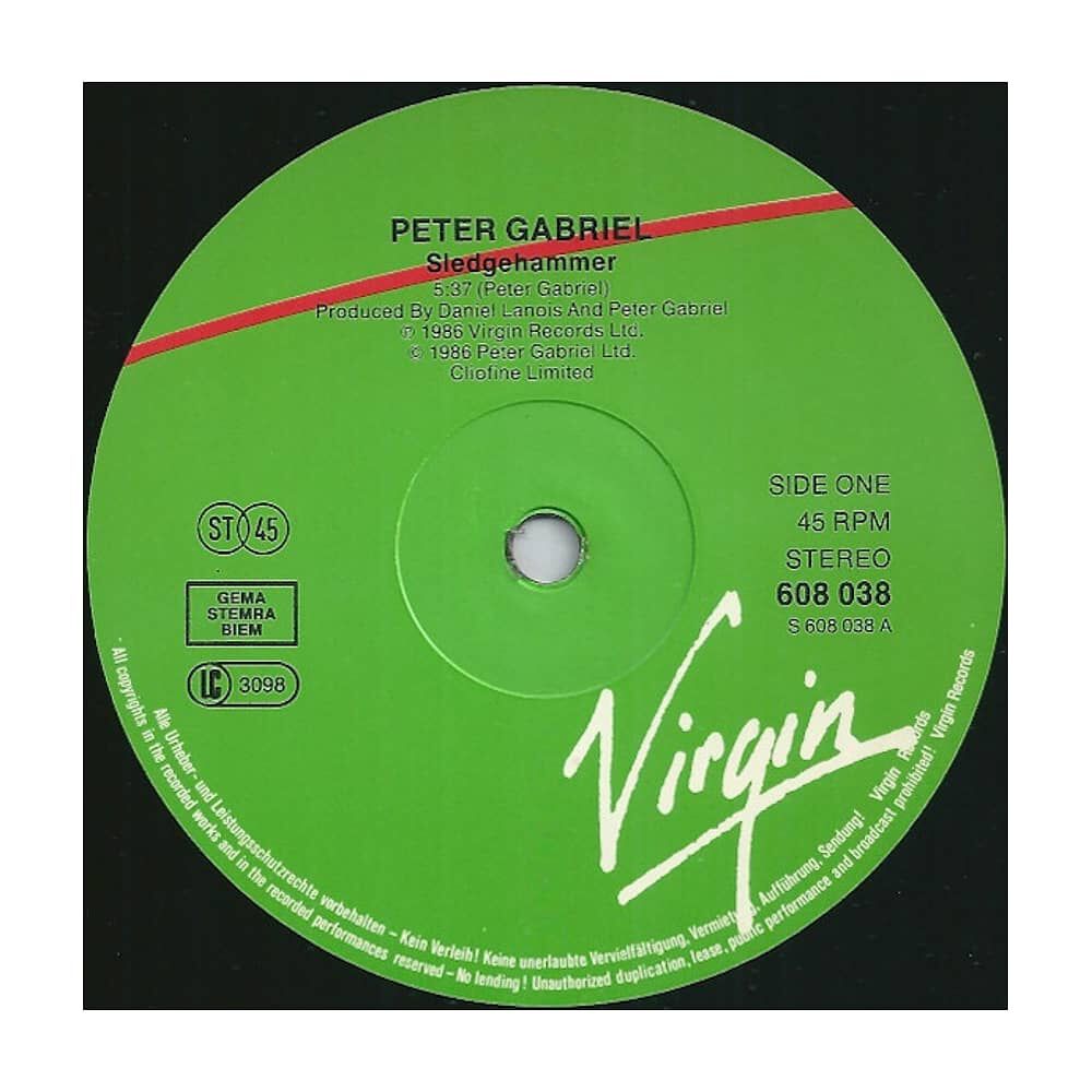 Peter Gabriel - Sledgehammer | 12" Maxi Single Usado image number 2.0
