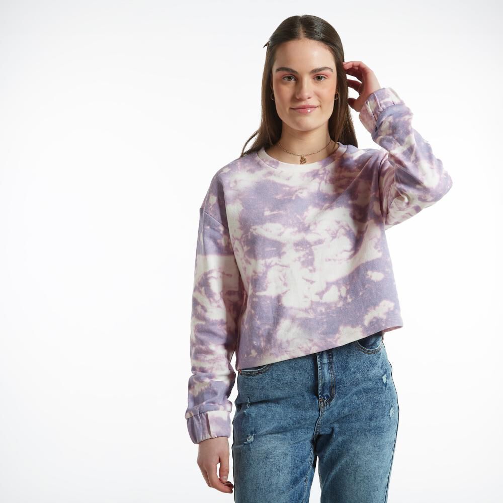 Polerón Tie Dye Cuello Redondo Mujer Freedom image number 0.0