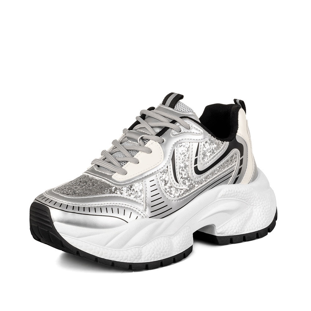 Zapatilla Deportiva Mujer Comfort Glitter Weide Tfa208 image number 6.0
