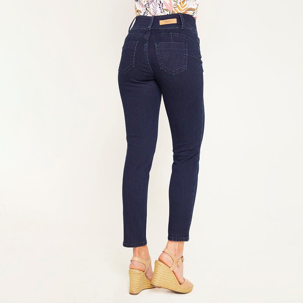 Jeans Tiro Alto Regular Mujer Geeps image number 2.0